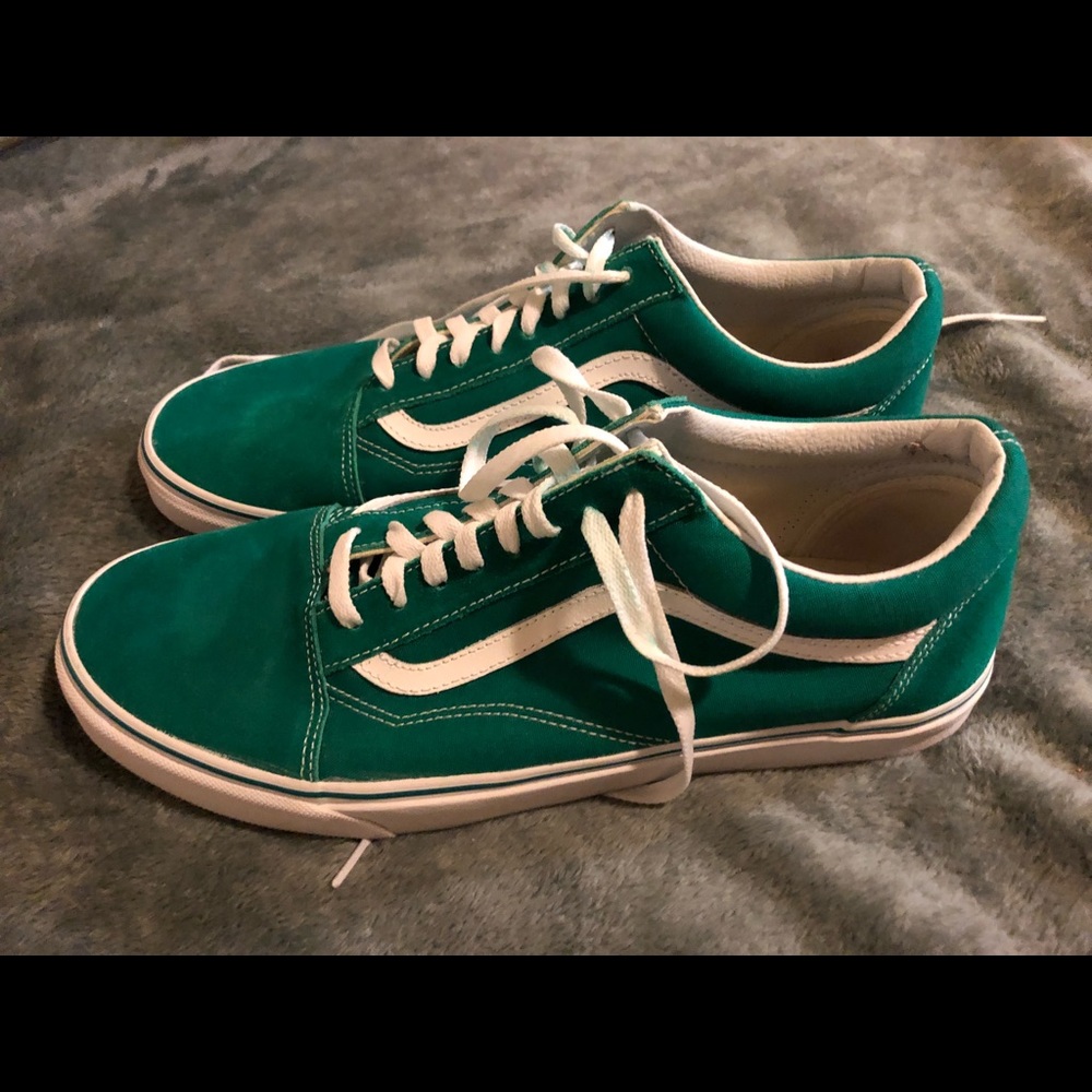 Aqua Green Vans Old Skools